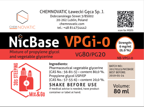 NicBase VPGi - VG80/PG20 - NicShot Ready